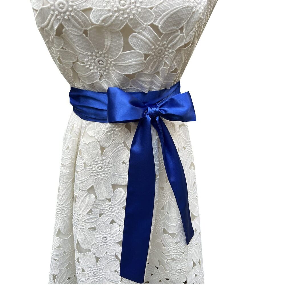 3782 Wedding Satin Sash Bridal Belts For Special Occasion Dresses (royal